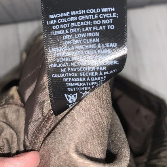 Womens Size M Lafayette 148 Pull On Trouser Pants Brown EUC - Picture 5 of 5